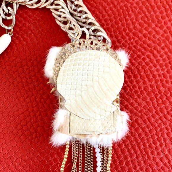 Stunning OOAK Designer Necklace Upcycled Materials - Picture 6 of 8